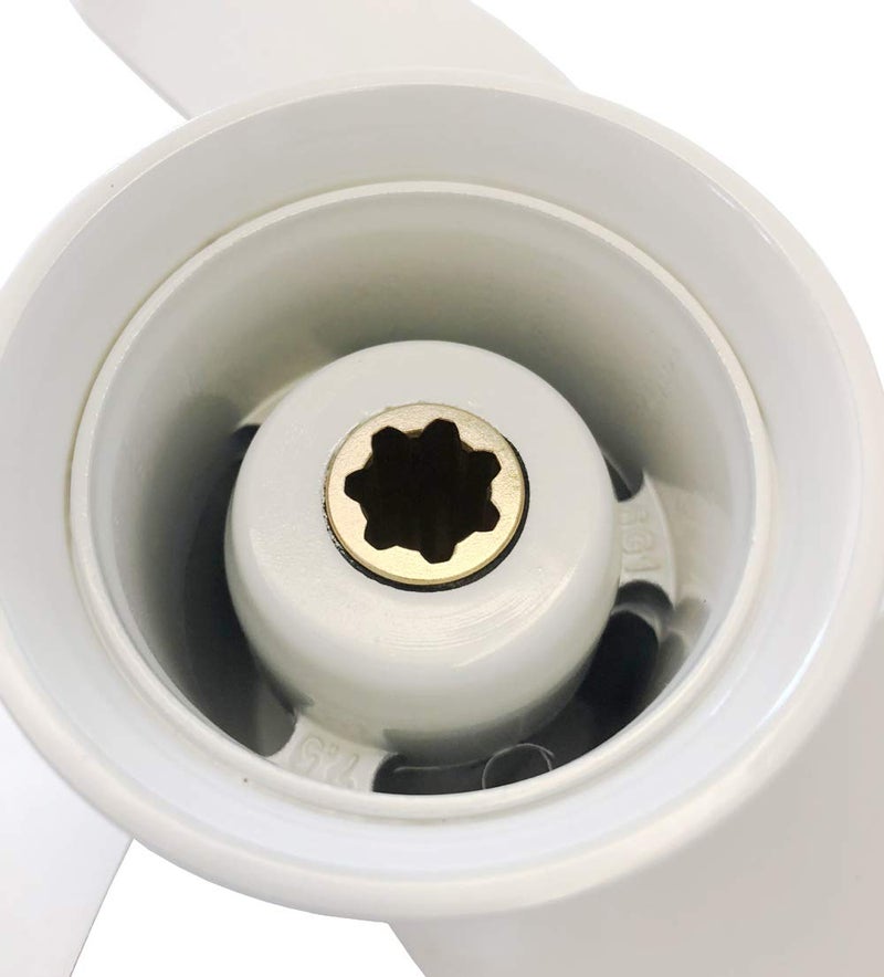 COPKINGO Boat Propeller 8 1/2x8 1/2 -N for Yamaha 6hp 8hp 9.9hp F6 F8 F9.9/ Outboard Propeller for Yamaha 2/4-stroke Engine 6G1-45941-00-EL 8.5x8.5 - Image 4